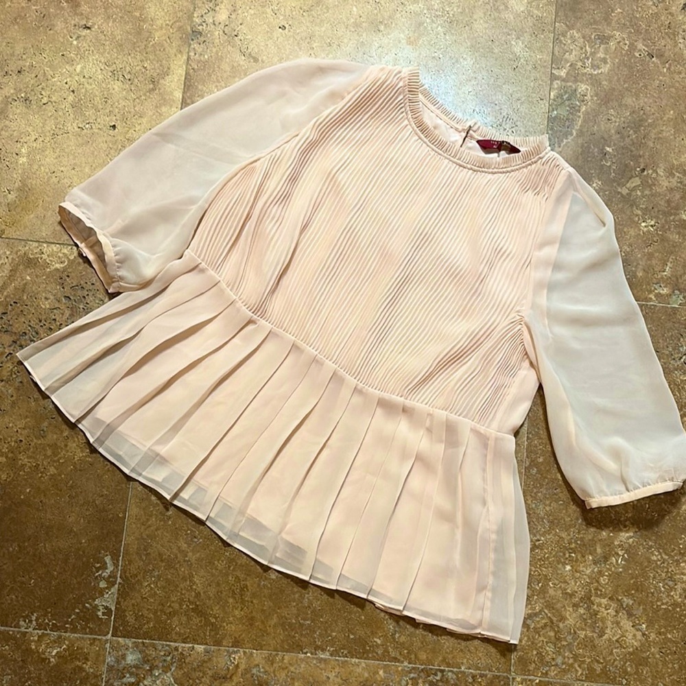 TED BAKER PEACHY PINK BLOUSE